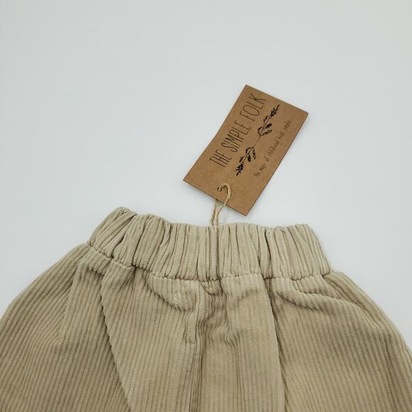 The Simple Folk The Corduroy Harem Trouser in Oatmeal Size 9/12 Months - Picture 5 of 8